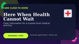 Botanical Medical Clinic Wide Ad — editable black health and fitness template, youtube thumbnail