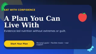 Botanical Nutrition Coaching Wide Ad — editable blue health and fitness template, youtube thumbnail