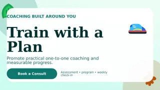 Botanical Personal Trainer Wide Ad — editable white health and fitness template, youtube thumbnail
