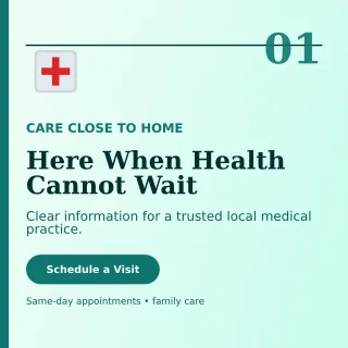 Editorial Medical Clinic Social Post — editable white health and fitness template, instagram post