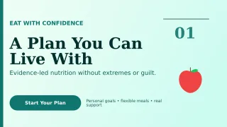Editorial Nutrition Coaching Wide Ad — editable white health and fitness template, youtube thumbnail