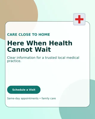 Glass Medical Clinic Poster — editable white health and fitness template, instagram portrait