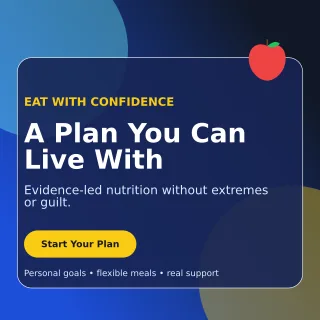 Glass Nutrition Coaching Social Post — editable blue health and fitness template, instagram post