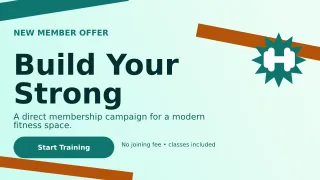 Kinetic Gym Membership Wide Ad — editable white health and fitness template, youtube thumbnail