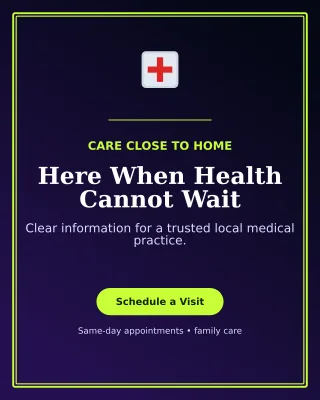 Luxe Medical Clinic Poster — editable black health and fitness template, instagram portrait