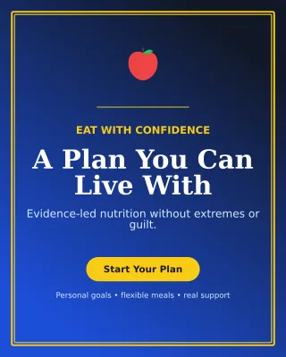 Luxe Nutrition Coaching Poster — editable blue health and fitness template, instagram portrait