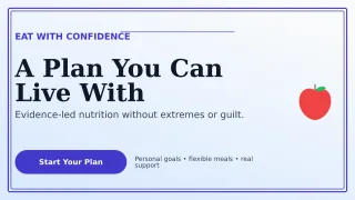 Luxe Nutrition Coaching Wide Ad — editable white health and fitness template, youtube thumbnail