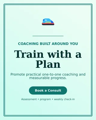 Luxe Personal Trainer Poster — editable white health and fitness template, instagram portrait