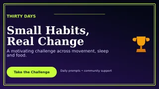 Luxe Wellness Challenge Wide Ad — editable black health and fitness template, youtube thumbnail