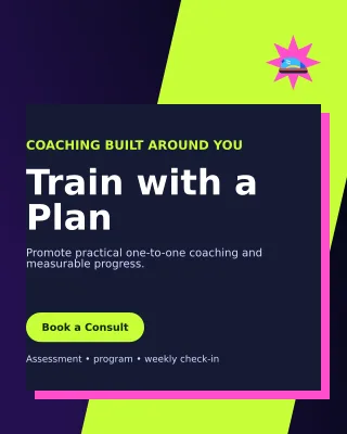 Neo Personal Trainer Poster — editable black health and fitness template, instagram portrait