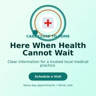 Orbit Medical Clinic Social Post — editable white health and fitness template, instagram post