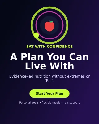 Orbit Nutrition Coaching Poster — editable black health and fitness template, instagram portrait