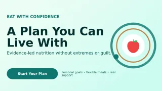 Orbit Nutrition Coaching Wide Ad — editable white health and fitness template, youtube thumbnail