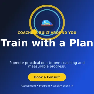 Orbit Personal Trainer Social Post — editable blue health and fitness template, instagram post
