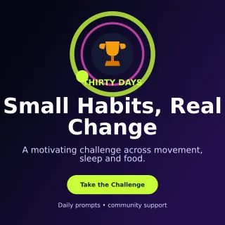 Orbit Wellness Challenge Social Post — editable black health and fitness template, instagram post