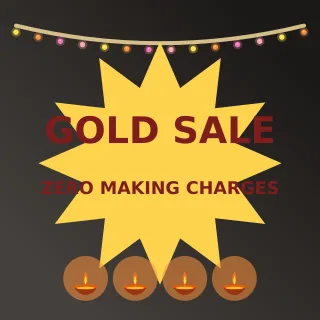 Akshaya Tritiya Sale — editable black holiday template, instagram post