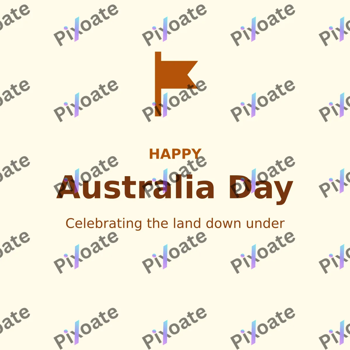 Australia Day Australia Day — editable white holiday template, instagram post