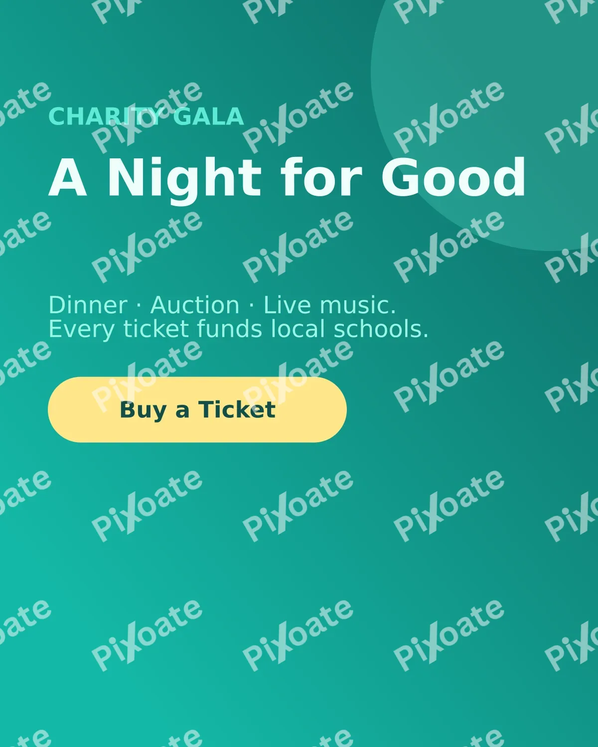 Charity Fundraiser Charity Fundraiser — editable teal holiday template, instagram portrait