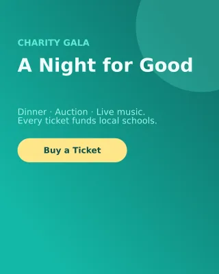 Charity Fundraiser — editable teal holiday template, instagram portrait