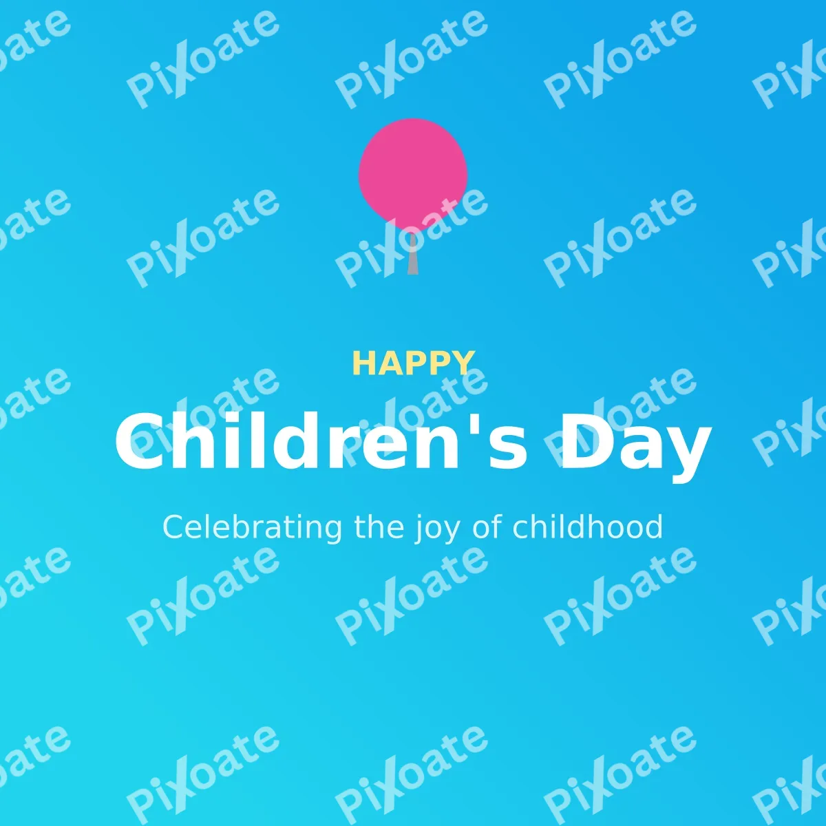 Children's Day Children's Day — editable blue holiday template, instagram post