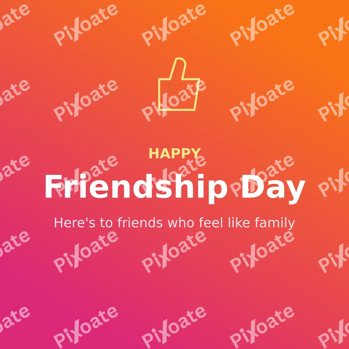 Friendship Day Friendship Day — editable pink holiday template, instagram post