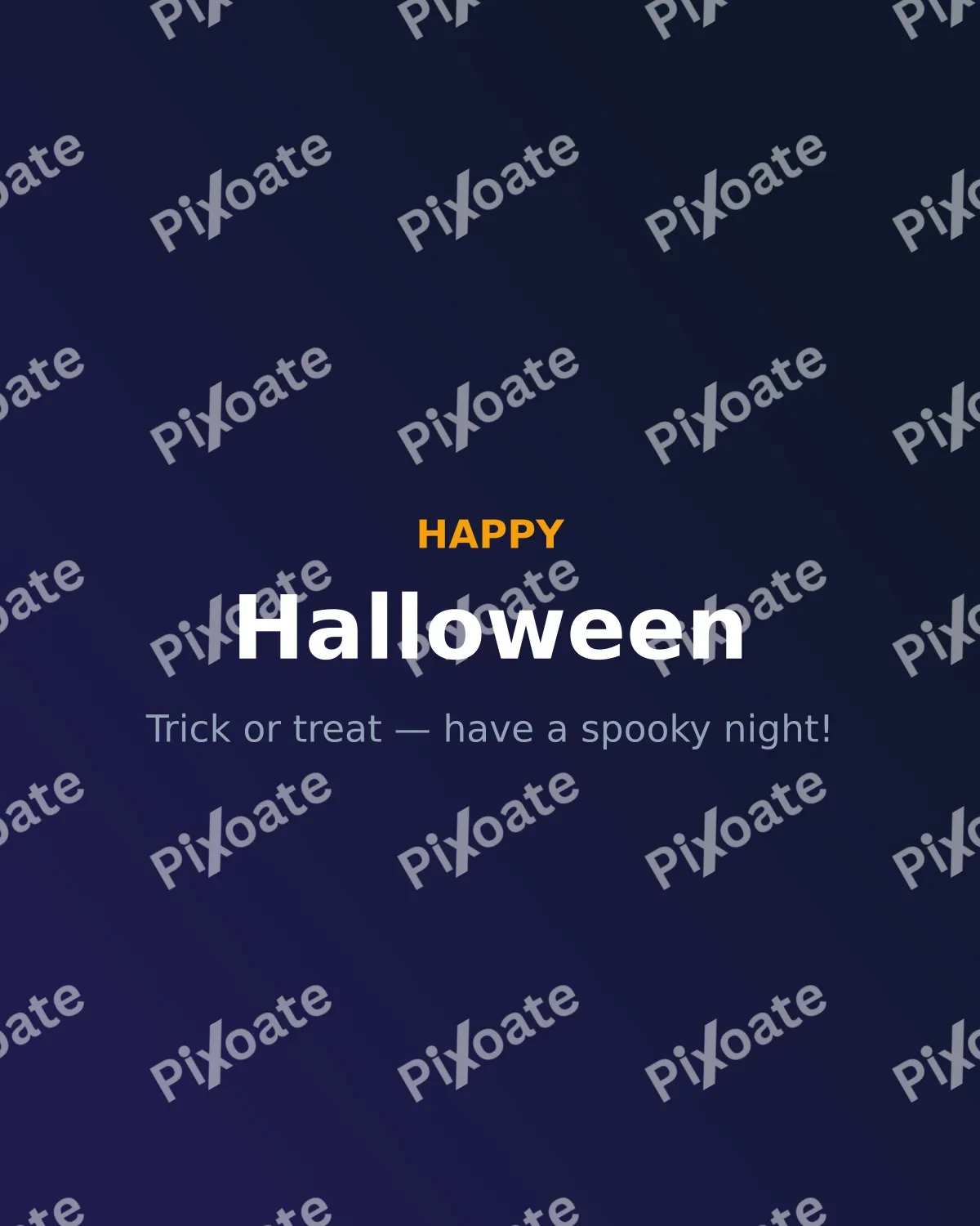 Happy Halloween Happy Halloween — editable blue holiday template, instagram portrait