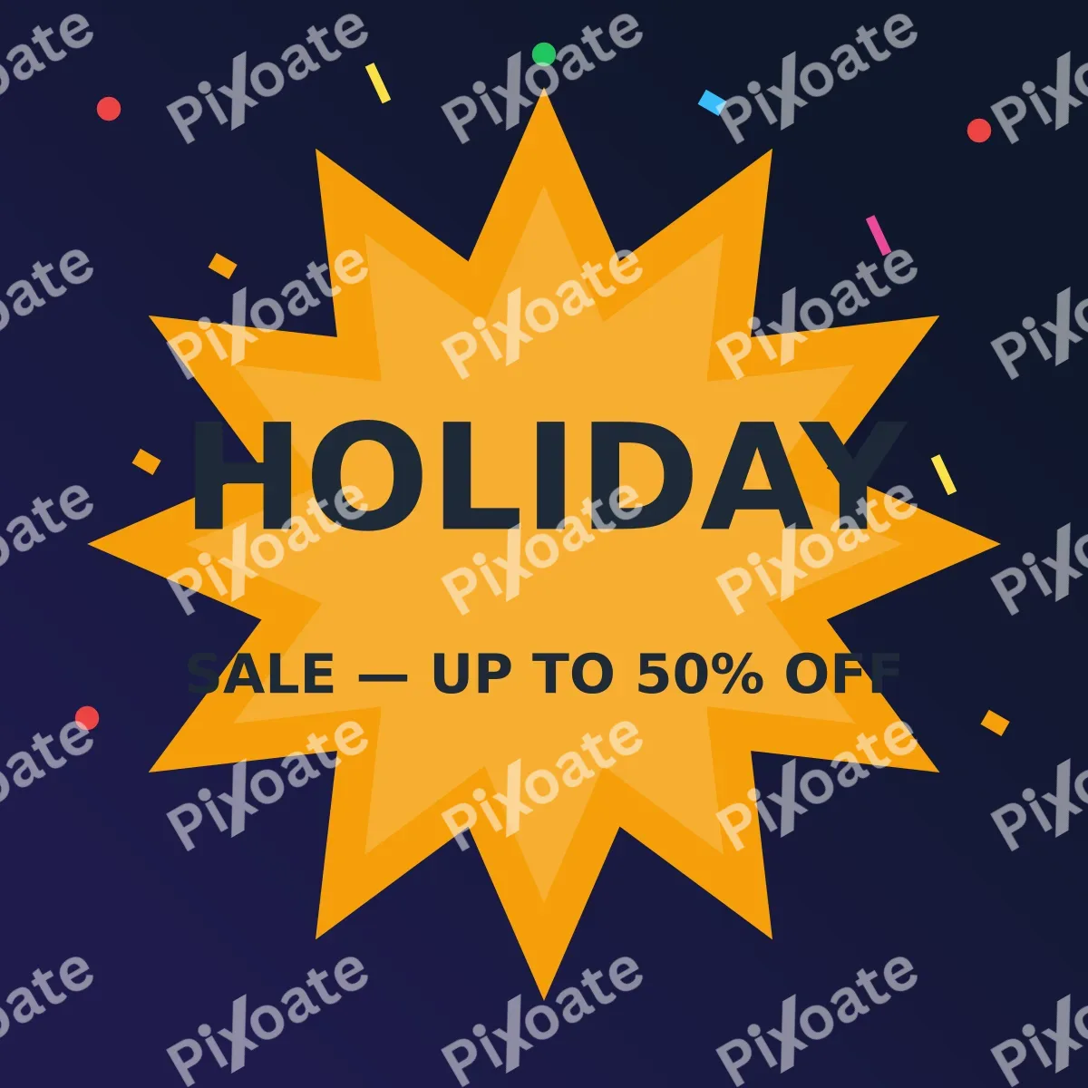 Holiday Sale Holiday Sale — editable blue holiday template, instagram post