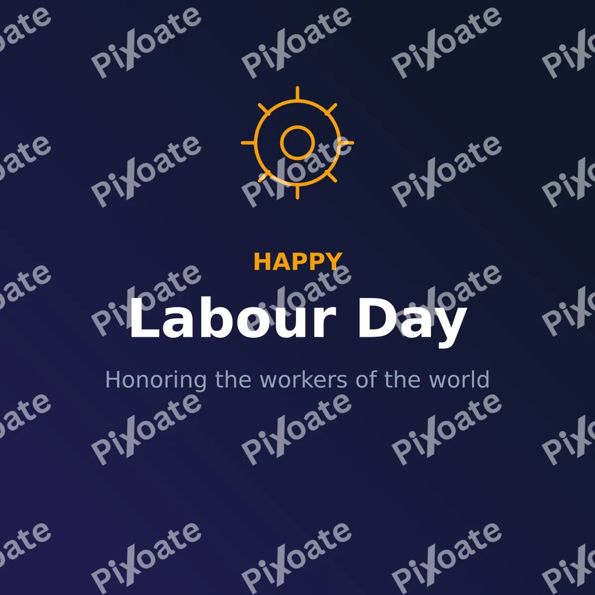 Labour Day Labour Day — editable blue holiday template, instagram post