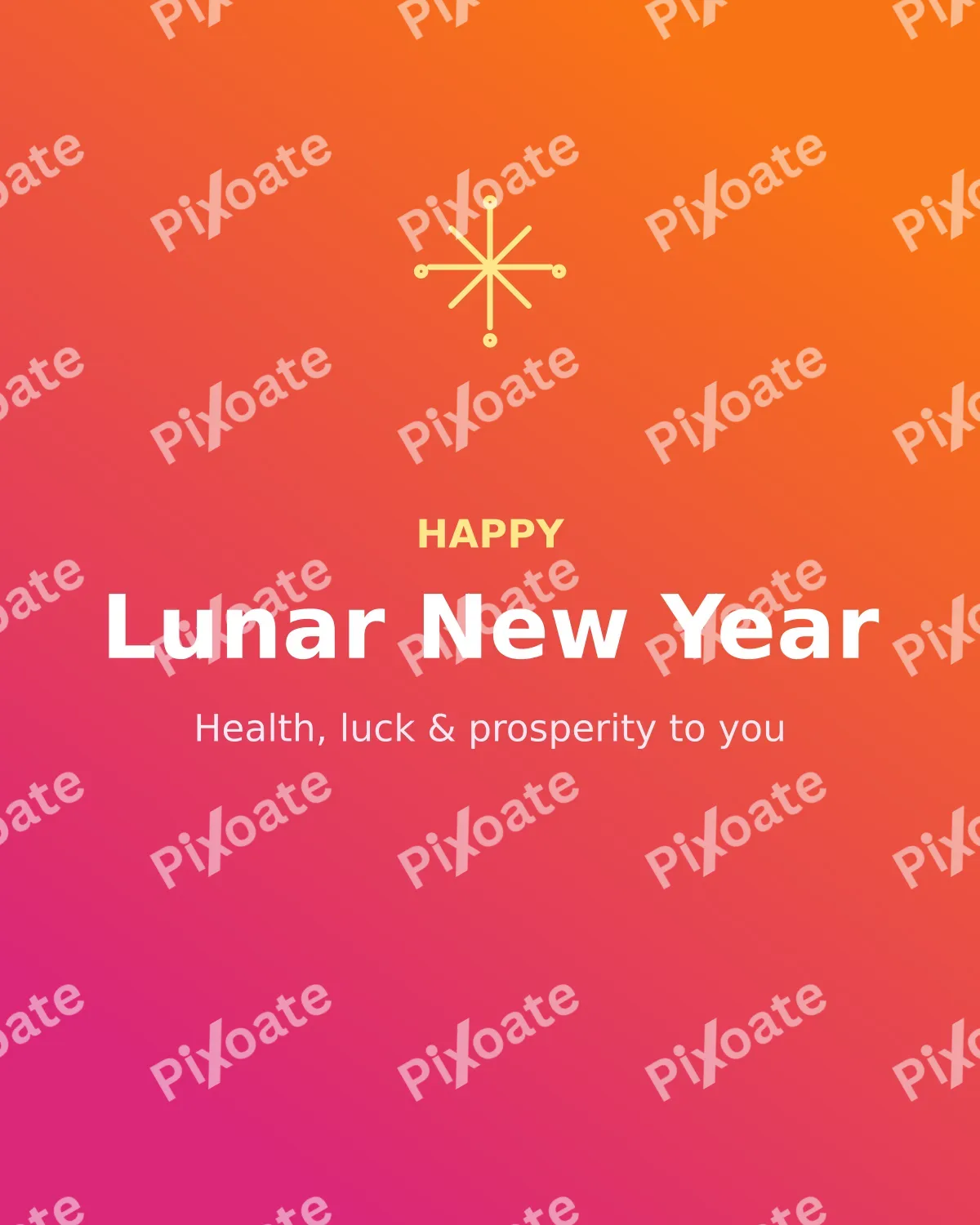 Lunar New Year Lunar New Year — editable pink holiday template, instagram portrait