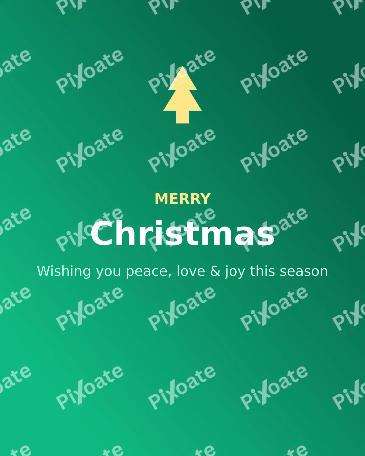 Merry Christmas Merry Christmas — editable green holiday template, instagram portrait
