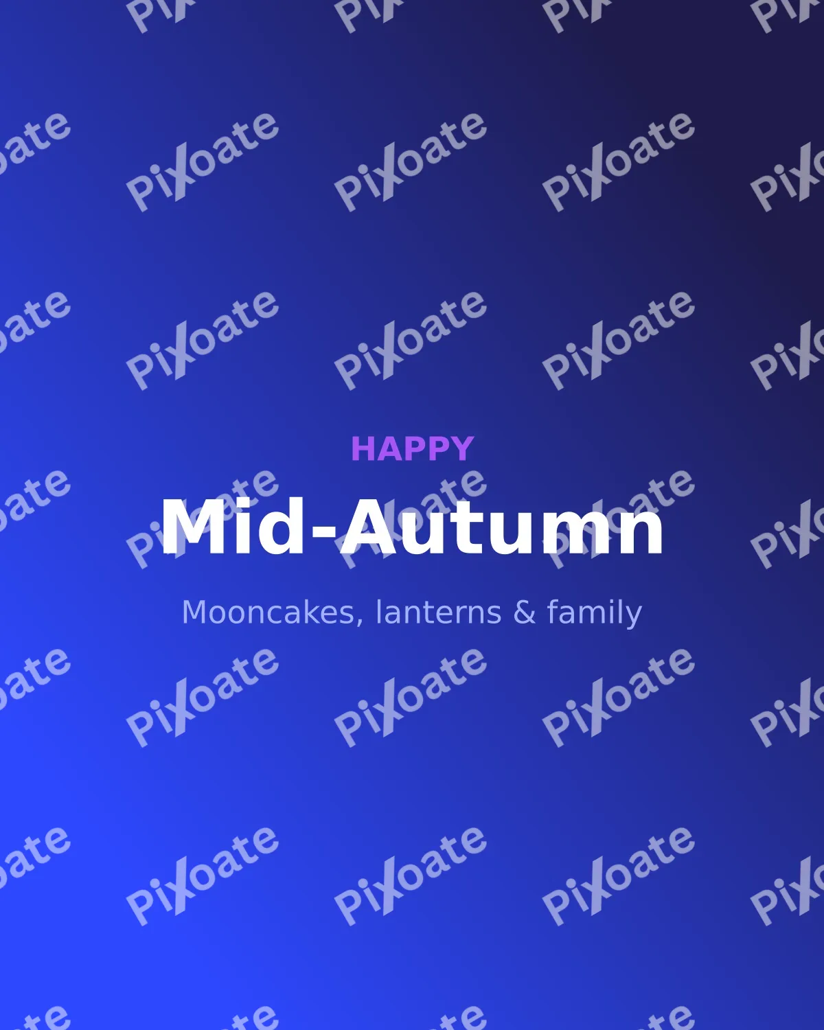 Mid-Autumn Festival Mid-Autumn Festival — editable blue holiday template, instagram portrait