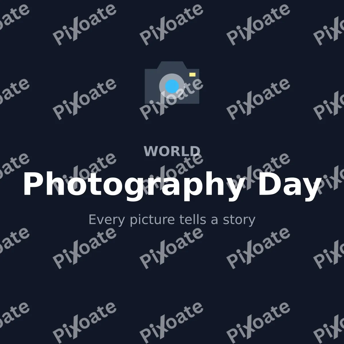 Photography Day Photography Day — editable blue holiday template, instagram post