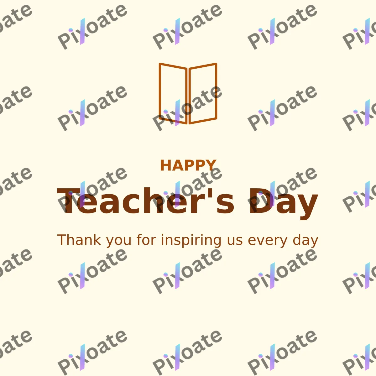 Teacher's Day Teacher's Day — editable white holiday template, instagram post