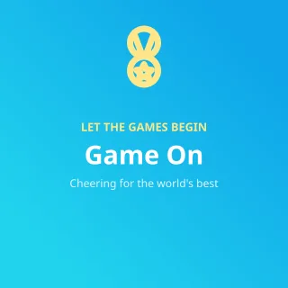 The Games — editable blue holiday template, instagram post