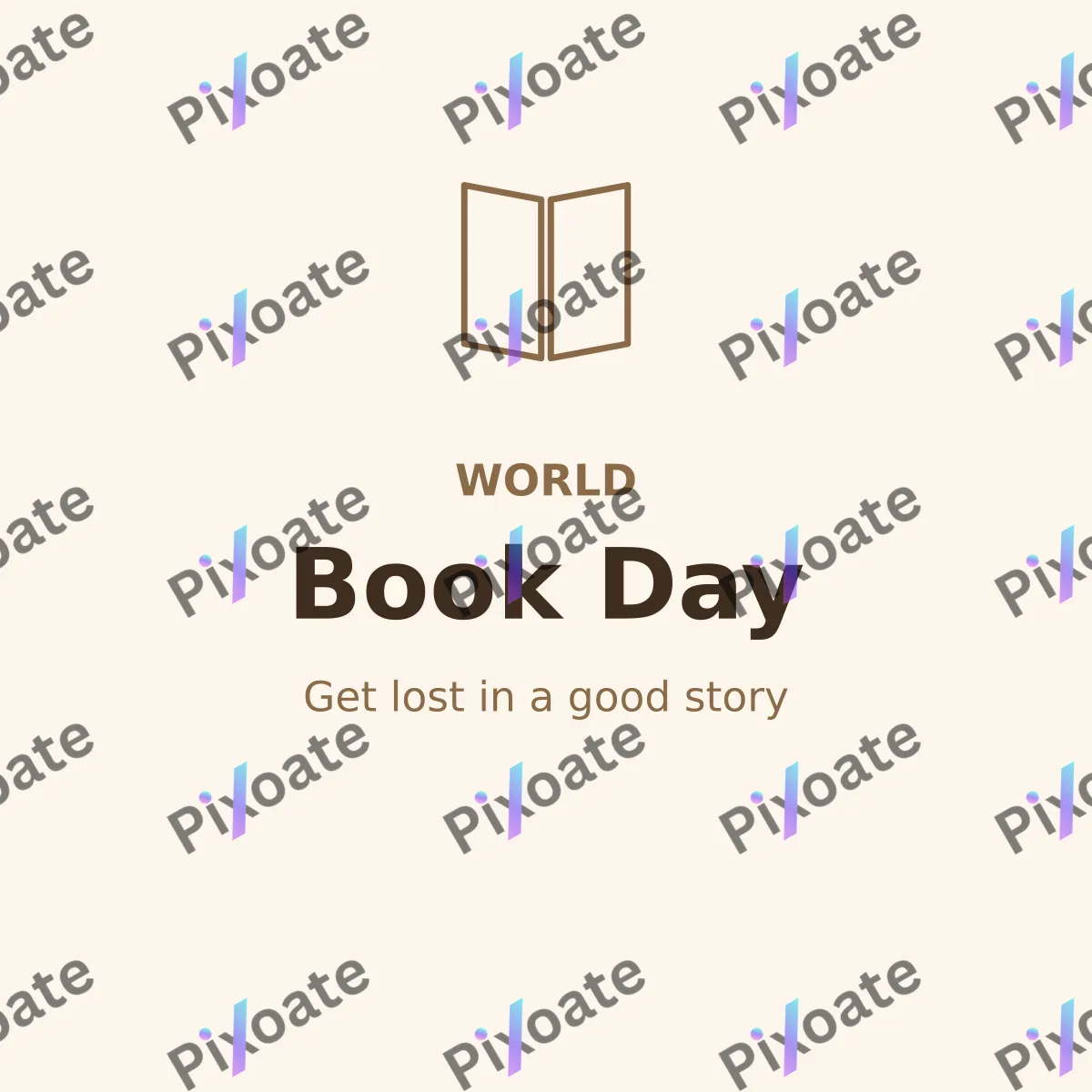 World Book Day World Book Day — editable white holiday template, instagram post