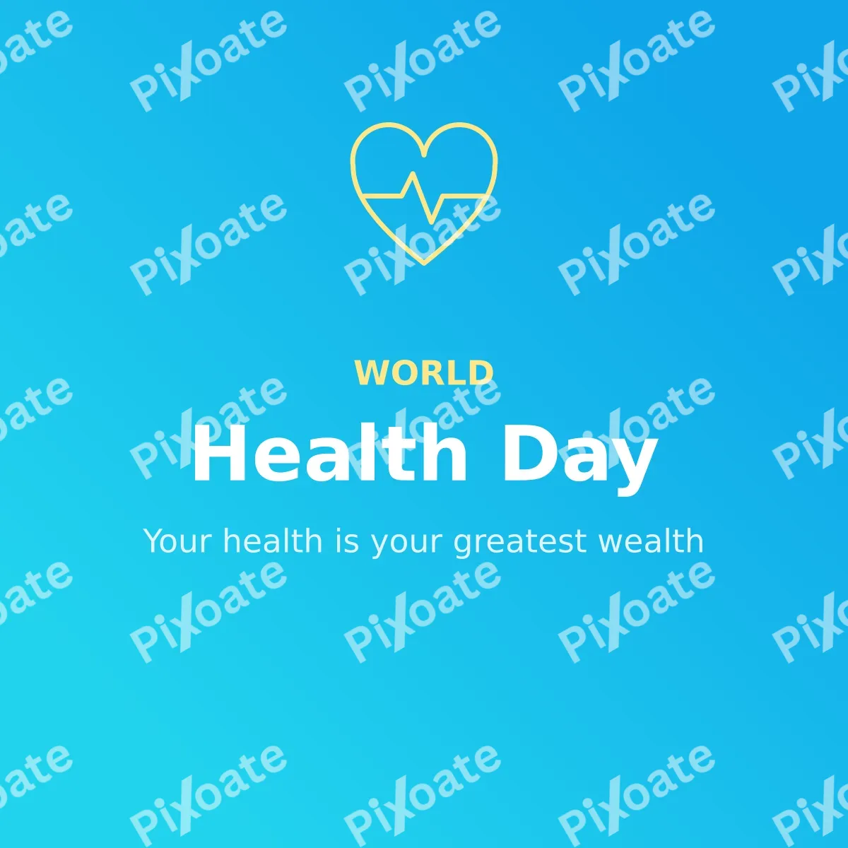 World Health Day World Health Day — editable blue holiday template, instagram post