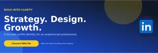 Aurora Personal Brand LinkedIn Banner — editable blue LinkedIn template, banner / header