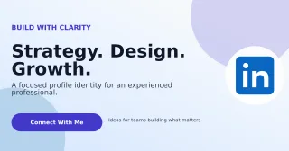 Aurora Personal Brand LinkedIn Post — editable white LinkedIn template, link preview