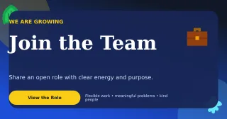 Botanical Hiring Announcement LinkedIn Post — editable blue LinkedIn template, link preview