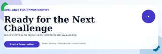 Botanical Open to Work LinkedIn Banner — editable white LinkedIn template, banner / header