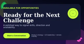 Botanical Open to Work LinkedIn Post — editable black LinkedIn template, link preview