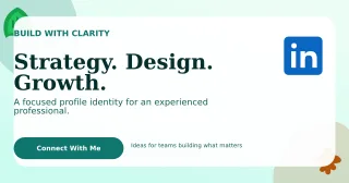 Botanical Personal Brand LinkedIn Post — editable white LinkedIn template, link preview