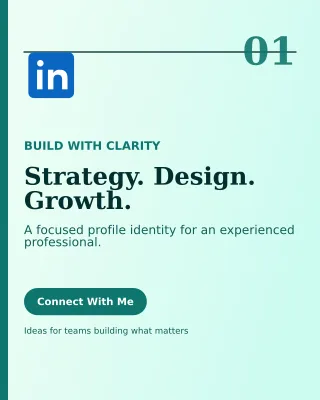 Editorial Personal Brand LinkedIn Carousel — editable white LinkedIn template, instagram portrait