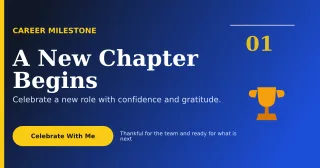 Editorial Promotion Announcement LinkedIn Post — editable blue LinkedIn template, link preview