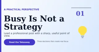 Editorial Thought Leadership LinkedIn Post — editable white LinkedIn template, link preview