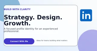 Glass Personal Brand LinkedIn Post — editable white LinkedIn template, link preview