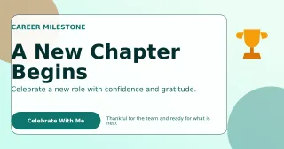 Glass Promotion Announcement LinkedIn Post — editable white LinkedIn template, link preview