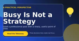 Glass Thought Leadership LinkedIn Post — editable blue LinkedIn template, link preview