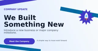 Kinetic Company Launch LinkedIn Post — editable white LinkedIn template, link preview