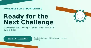 Kinetic Open to Work LinkedIn Post — editable white LinkedIn template, link preview